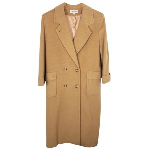 Albert Nipon Jackets & Blazers - Albert Nipon 100% Camel hair Double breasted Vintg